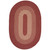 2' x 12' Red and Beige Reversible Oval Area Rug - IMAGE 1
