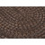 4' Chocolate Brown Handmade Braided Round Area Throw Rug - IMAGE 2