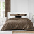 Set of 3 Black and Brown Leopard Print Comforter with Pillow Shams - Super Queen Size - IMAGE 3