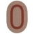 5' x 7' Chocolate Brown and White All Purpose Handcrafted Reversible Oval Area Throw Rug - IMAGE 1