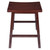 24" Antique Walnut Saddle Seat Bar Stool - IMAGE 4