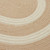 6' Natural Beige Round Modern Braided Area Throw Rug - IMAGE 2