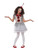 49" Gray and Red Vintage Clown Girl Child Halloween Costume - Large - IMAGE 1