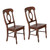 Set of 2 Chestnut Brown Napoleon Dining Chair 38” - IMAGE 1
