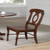 Set of 2 Chestnut Brown Napoleon Dining Chair 38” - IMAGE 2