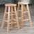 Set of 2 Brown Contemporary Counter Stools 23.75" - IMAGE 4