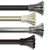 125.5" Gold Fuga Contemporary Single Window Curtain Rod - IMAGE 2