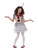 49" Gray and Red Vintage Clown Girl Child Halloween Costume - Medium - IMAGE 1