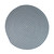 Blue and White Spiral Textured Handcrafted Reversible Round Door Mat 55" - IMAGE 1