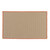 Beige and Orange Handcrafted Reversible Solid Bordered Door Mat 18" x 30" - IMAGE 1