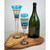 Set of 2 Blue Mosaic Carnival Confetti Hand Painted Champagne Flute Glasses 8.75" - IMAGE 3