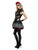 Black and White Fever Day of the Dead Women Adult Halloween Costume - Small - IMAGE 2