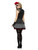Black and White Fever Day of the Dead Women Adult Halloween Costume - Small - IMAGE 3