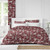 Set of 2 Red and White Winter Woodland Duvet Cover with Pillow Sham - Twin Size - IMAGE 3