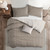 Set of 3 Natural Brown Comforter with Pillow Shams - California King - IMAGE 2