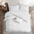 Set of 2 White Solid Comforter with Pillow Sham - Twin Size - IMAGE 2
