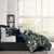 Set of 2 Blue and Green Peacock Print Coverlet with Pillow Sham - Twin Size - IMAGE 4