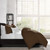 Set of 3 Walnut Brown Solid Coverlet with Pillow Shams - Full Size - IMAGE 4