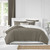 Set of 3 Beige Solid Comforter with Pillow Shams - King Size - IMAGE 1