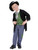 50" Black and Green Dodgy Victorian Boy Child Halloween Costume with Hat - Medium - IMAGE 1