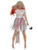 42" Gray and Red Zombie Bride Women Adult Halloween Costume - Small - IMAGE 1