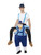 White and Blue Piggyback Bavarian Oktoberfest Men Adult Halloween Costume - IMAGE 1