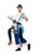 White and Blue Piggyback Bavarian Oktoberfest Men Adult Halloween Costume - IMAGE 2