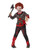 40" Red and Green Zombie Clown Boy Child Halloween Costume - Medium - IMAGE 1