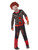 40" Red and Green Zombie Clown Boy Child Halloween Costume - Medium - IMAGE 2