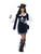 49" Blue and White Musketeer Women Adult Halloween Costume - Small - IMAGE 1