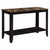 44" Brown Contemporary Rectangular Table Accent with Marbled Glass Top - IMAGE 1