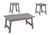 3-Piece Fossil Gray Contemporary Table Set 36" - IMAGE 1