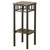 28" Coffee Brown and Bronze Contemporary Square Accent Table - IMAGE 1