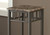 28" Coffee Brown and Bronze Contemporary Square Accent Table - IMAGE 2