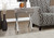 22.25" Taupe Brown Contemporary Rectangular Accent Side Table - IMAGE 4