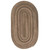 6' x 9' Coffee Brown and Beige All Purpose Handcrafted Reversible Oval Area Throw Rug - IMAGE 1