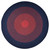 11' Navy Red and Black All Purpose Handcrafted Reversible Round Outdoor Area Throw Rug - IMAGE 1