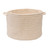 14" Beige Handmade Braided Round Basket - IMAGE 1