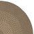 3' Taupe Brown All Purpose Handcrafted Reversible Round Outdoor Area Throw Rug - IMAGE 2