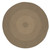 7' Taupe Brown All Purpose Handcrafted Reversible Round Outdoor Area Throw Rug - IMAGE 1