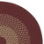 2.5' x 16' Burgundy Red and Beige All Purpose Handcrafted Reversible Oval Area Throw Rug Runner - IMAGE 2
