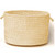 18" Yellow Handmade Braided Basket - IMAGE 1