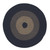 13' Navy Blue and Tan All Purpose Handcrafted Reversible Round Outdoor Area Throw Rug - IMAGE 1