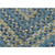 7' x 9' Blue and Green Braided Reversible Rectangular Area Throw Rug - IMAGE 2