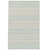 3' x 5' Sea Green Striped Handmade Braided Rectangular Area Throw Rug - IMAGE 1