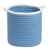 12" Blue and White Handmade Braided Basket - IMAGE 1