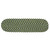 28" Blue, Green and White Handmade Braided Stair Tread Rug - IMAGE 1