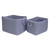 Set of 2 Iris Violet Rustic Rectangular Braided Storage Basket - IMAGE 1