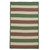 3' x 5' Moss Green and Brown Rectangular Braided Area Rug - IMAGE 1
