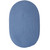 6' x 8' Berry Blue All Purpose Handcrafted Reversible Oval Outdoor Area Throw Rug - IMAGE 1